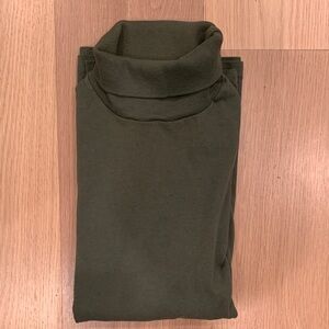 Men’s Chesterfield pure cotton Olive Green Turtleneck